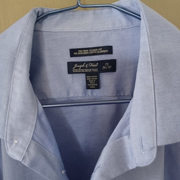 100% cotton. Neck 19. Non iron. - Picture 2 of 2